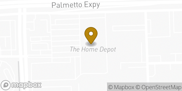Map showing the location of Penske Truck Rental in Miami Gardens, FL 33014