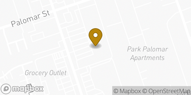 Map showing the location of Amazon Locker - Sendling in Chula Vista, CA 91911