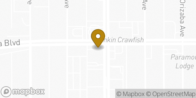 Map showing the location of Bank Of America in Paramount, CA 90723