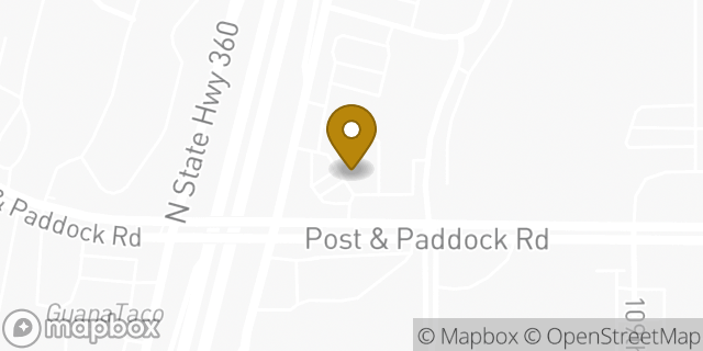 Map showing the location of Amazon Locker - Sunbeam in Grand Prairie, TX 75050