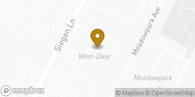 Map showing the location of ATM Super 1 Foods in Baton Rouge, LA 70810