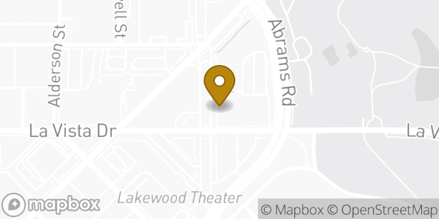 Map showing the location of HOTWORX in Dallas, TX 75214