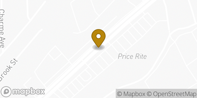Map showing the location of AutoZone in Roslindale, MA 02131