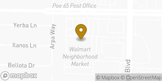 Map showing the location of Walmart Neighborhood Market in Las Vegas, NV 89108
