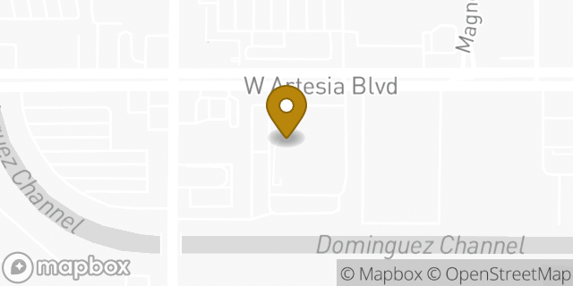 Map showing the location of Amazon Locker - Mouton in Gardena, CA 90248