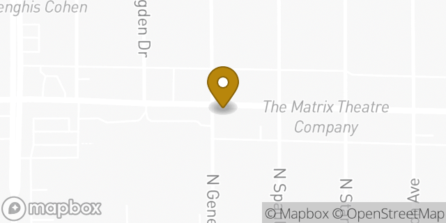 Map showing the location of Foot Locker in Los Angeles, CA 90046