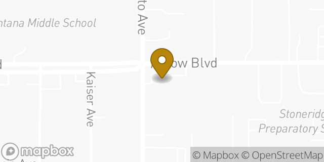 Map showing the location of 7-Eleven in Fontana, CA 92335