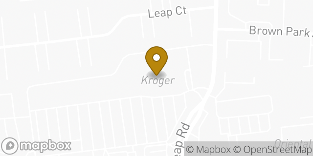 Map showing the location of Kroger in Hilliard, OH 43026