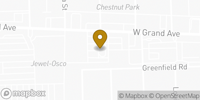 Map showing the location of Dunkin' in Franklin Park, IL 60131
