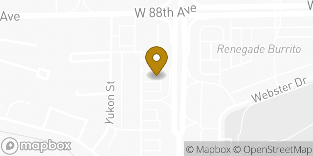 Map showing the location of Bank of America Walk-Up ATM | 88th And Wadsworth in Westminster, CO 80003