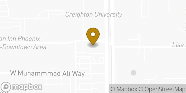 Map showing the location of Bank of America in Phoenix, AZ 85012