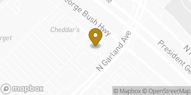 Map showing the location of Amazon Locker - Shelley in Garland, TX 75044