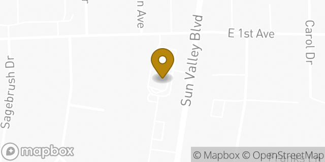 Map showing the location of McDonald's in Sun Valley, NV 89433