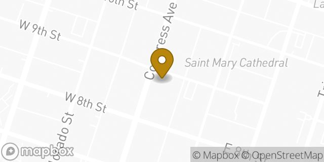 Map showing the location of Amazon Locker - Leeds in Austin, TX 78701