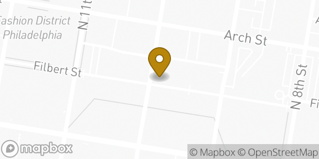 Map showing the location of Amazon Locker - Amara in Philadelphia, PA 19107