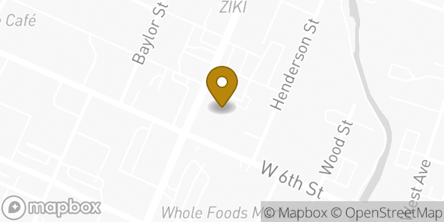 Map showing the location of REI in Austin, TX 78703