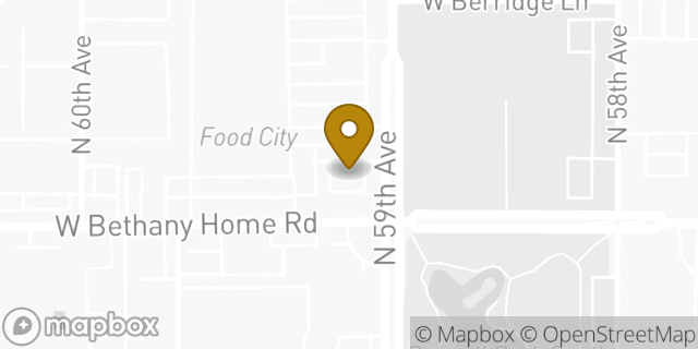 Map showing the location of McDonald's in Glendale, AZ 85301