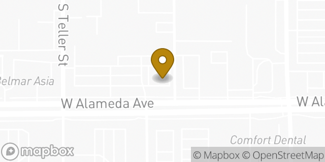 Map showing the location of Subway in Lakewood, CO 80226
