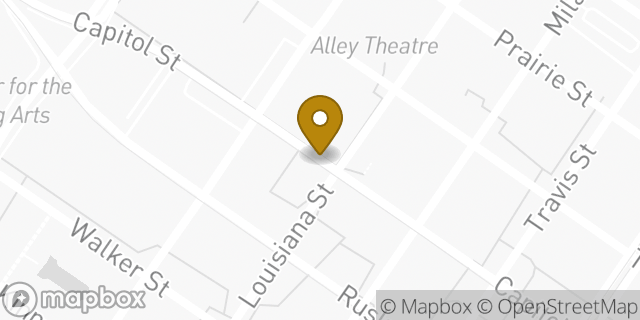 Map showing the location of Amazon Locker - Benching in Houston, TX 77002
