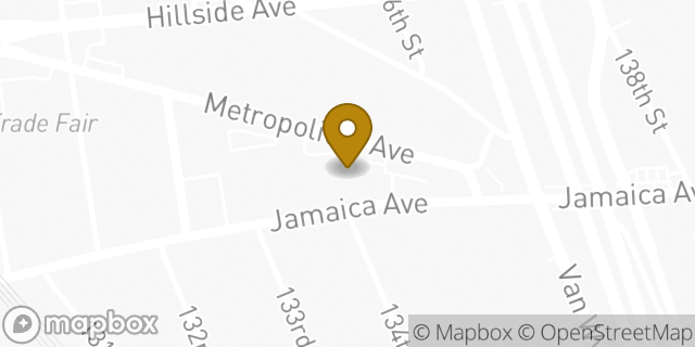 Map showing the location of Starbucks in Richmond Hill, NY 11418