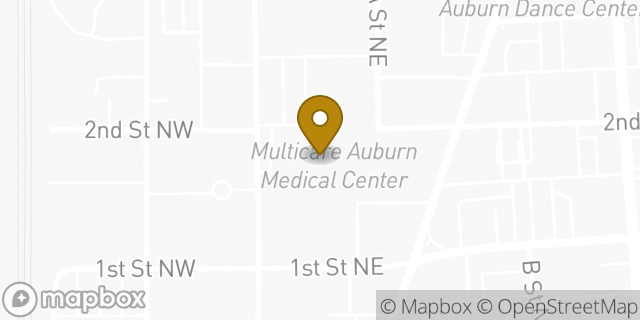 Map showing the location of Amazon Locker - Aground in Auburn, WA 98001