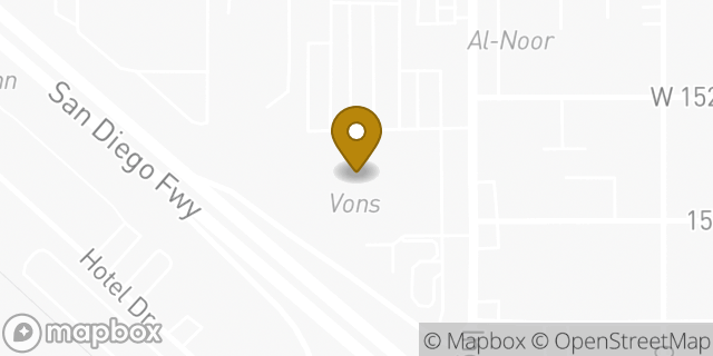 Map showing the location of Vons in Redondo Beach, CA 90278