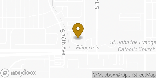 Map showing the location of Chase Bank in Tucson, AZ 85713