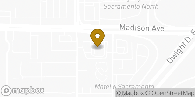 Map showing the location of Amazon Locker - Murol in Sacramento, CA 95842