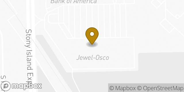 Map showing the location of Jewel-Osco in Chicago, IL 60617