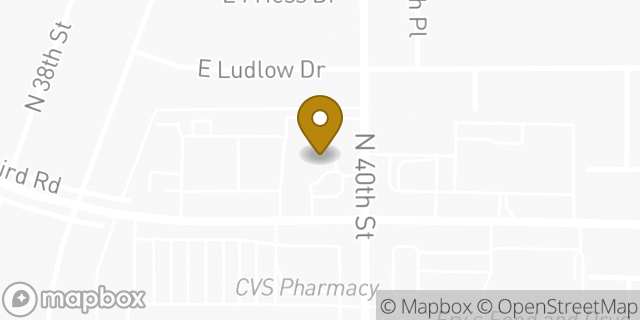 Map showing the location of Amazon Locker - Ballast in Phoenix, AZ 85032