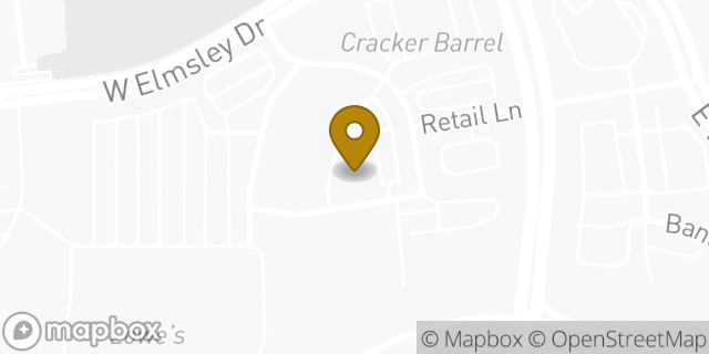 Map showing the location of The UPS Store in Greensboro, NC 27406