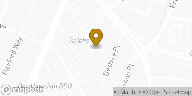 Map showing the location of The UPS Store in Culver City, CA 90230