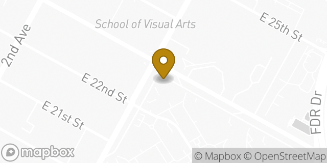 Map showing the location of Starbucks in New York, NY 10010
