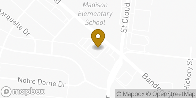 Map showing the location of Chase Bank in San Antonio, TX 78228