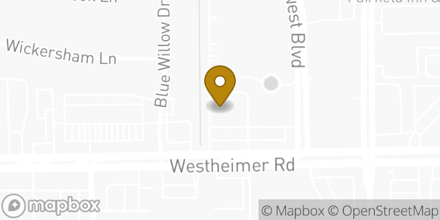 Map showing the location of Panera Bread in Houston, TX 77042