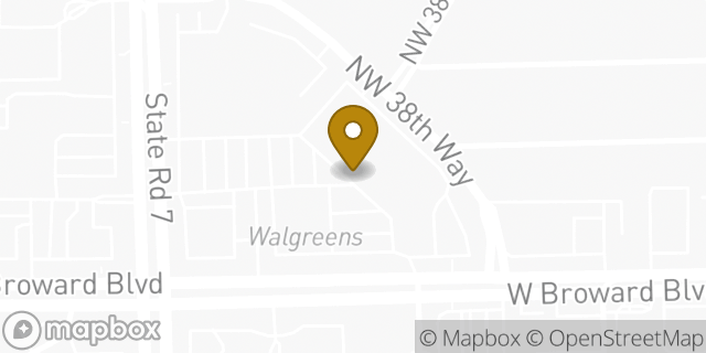 Map showing the location of Amazon Locker - Tenancy in Fort Lauderdale, FL 33312