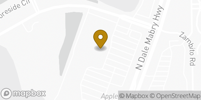Map showing the location of Starbucks in Tampa, FL 33618