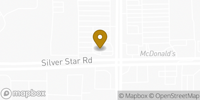 Map showing the location of Bank Of America in Orlando, FL 32818