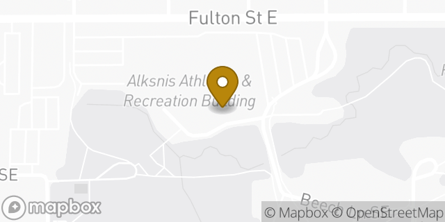 Map showing the location of Amazon Locker - Affiliate in Grand Rapids, MI 49506