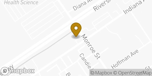Map showing the location of Amazon Locker - Invention in Riverside, CA 92503