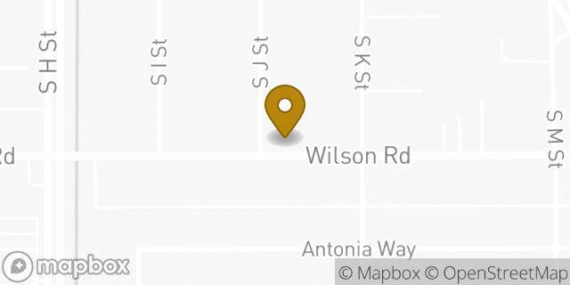 Map showing the location of Church of Christ Christian Ministries in Bakersfield, CA 93304