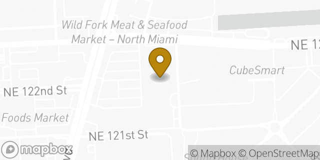 Map showing the location of FedEx ShipSite in Miami, FL 33181