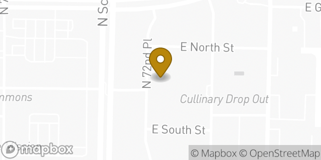 Map showing the location of Lululemon in Scottsdale, AZ 85254