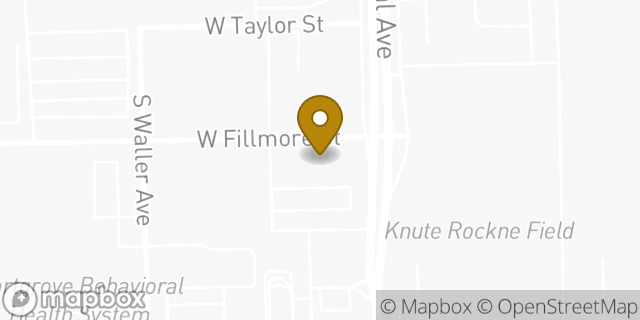 Map showing the location of Aldi in Chicago, IL 60644