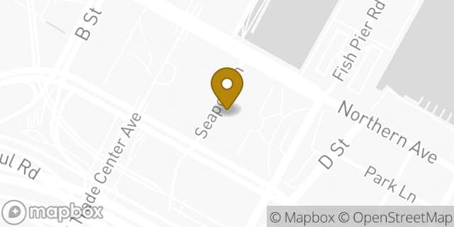 Map showing the location of Avis Car Rental in Boston, MA 02210