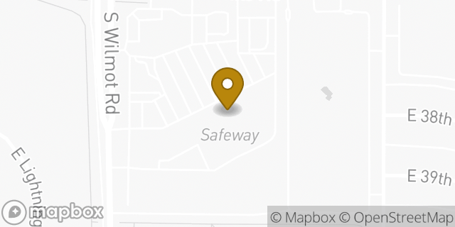 Map showing the location of Safeway in Tucson, AZ 85730