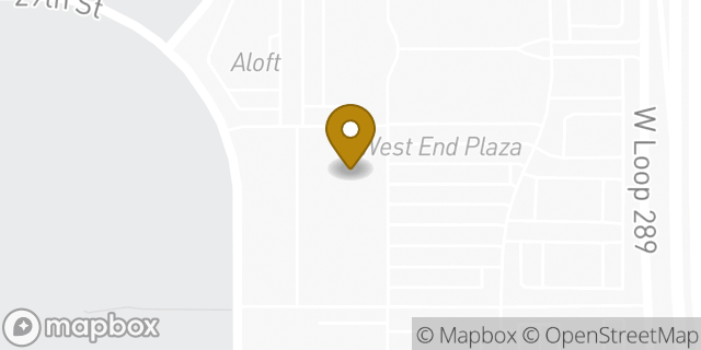 Map showing the location of Home Goods in Lubbock, TX 79407