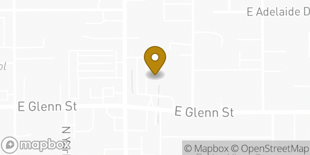 Map showing the location of QuikTrip Store #1454 2802 N 1st Ave in Tucson, AZ 85719