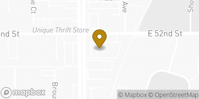 Map showing the location of Walgreens in Indianapolis, IN 46205