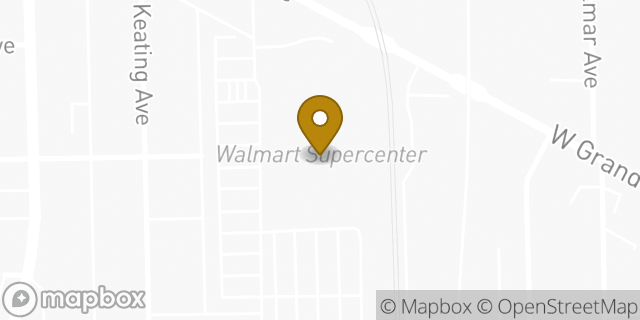 Map showing the location of Walmart Supercenter in Chicago, IL 60639